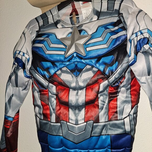NEW Marvel Avengers Captain America Halloween Costume Boys Large 12-14 Falcon - Picture 5 of 11